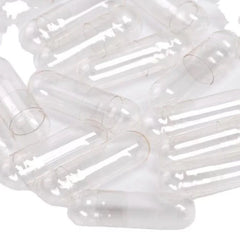 แคปซูลเปล่า HPMC จากพืช (Empty HPMC Capsule) เบอร์ 0/1 · สีใส · 140,000 แคปซูล/ลัง
