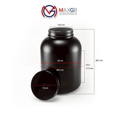 กระปุกโปรตีน (Protein Jar) สีดำ · 5 ปอนด์ · 1 ชิ้น