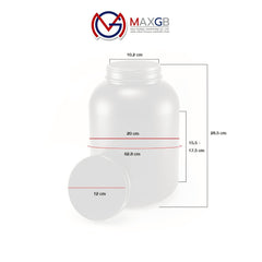 กระปุกโปรตีน (Protein Jar) สีขาว · 5 ปอนด์ · 1 ชิ้น