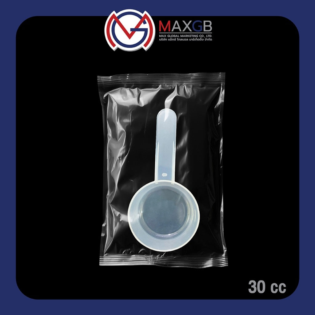 ช้อนตวง PP เกรดอาหาร (PP Measuring Scoop) 30 cc. · หุ้มถุงพลาสติกรายชิ้น · 1 ชิ้น