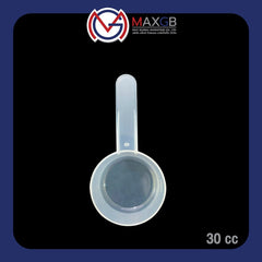 ช้อนตวง PP เกรดอาหาร (PP Measuring Scoop) 30 กรัม · หุ้มถุงพลาสติกรายชิ้น · แพ็ค 50 ชิ้น