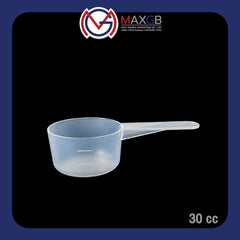 ช้อนตวง PP เกรดอาหาร (PP Measuring Scoop) 30 กรัม · หุ้มถุงพลาสติกรายชิ้น · แพ็ค 100 ชิ้น