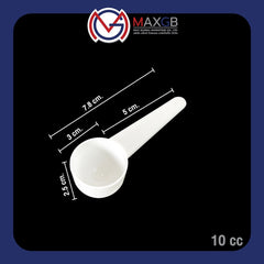 ช้อนตวง PP เกรดอาหาร (PP Measuring Scoop) 5 กรัม · หุ้มถุงพลาสติกรายชิ้น · แพ็ค 100 ชิ้น